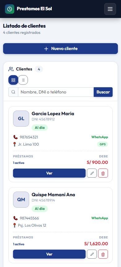 Clientes en el celular